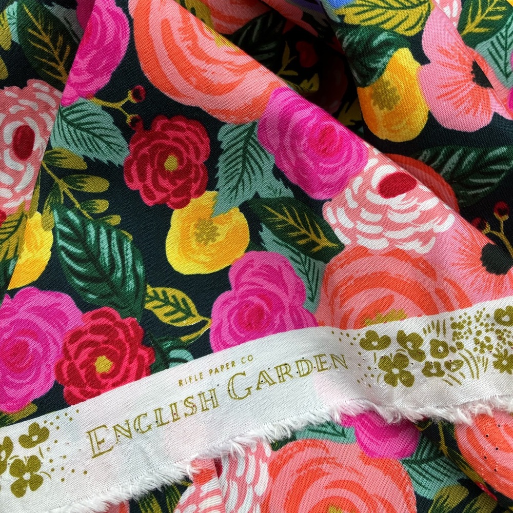 Rifle Paper Co. x Cotton + Steel rayon fabric 3m